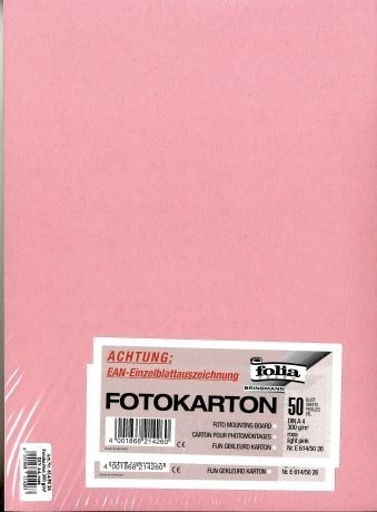 Papīrs A4 300 g Folia® gaiši rozā