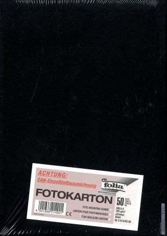 Papīrs A4 300 g Folia® melns