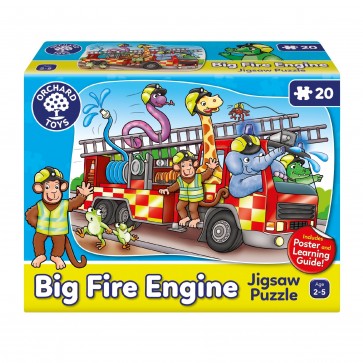 Puzle 20 Big Fire Engine + plakāts