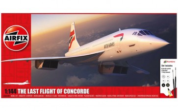 Modelis līmējams lidmašīna Concorde 1:144 ar piederumiem