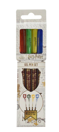 Pildspalvu rolleru komplekts 4 gab. Harry Potter: Colourful Crest