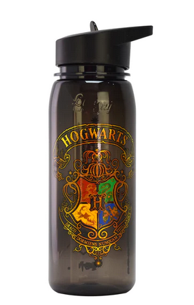 Ūdens pudele Harry Potter 650 ml ar salmiņu caurspīdīga Tritāna