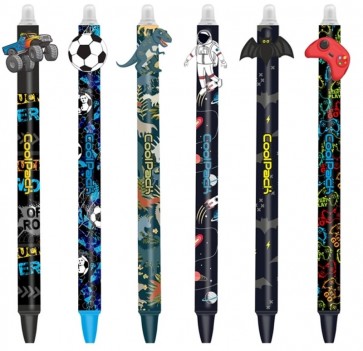 Pildspalva-rolleris 0.5 mm ar dzēšgumiju zila Puišiem asorti