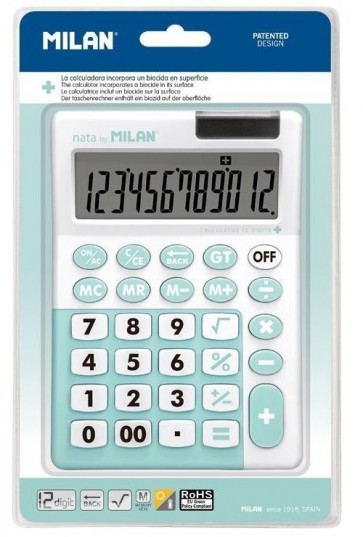 Kalkulators Milan, 12 ciparu displejs + Edition tirkīza