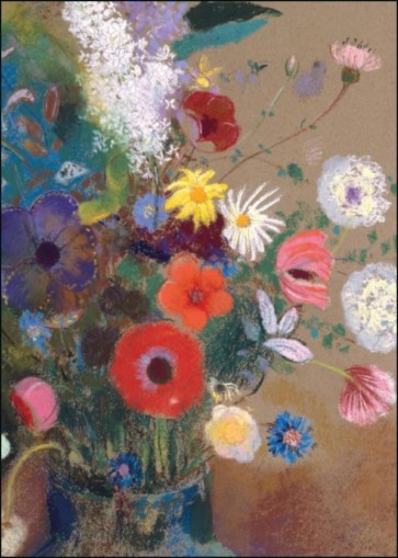 Atklātne Bouquet of Flowers, Odilon Redon