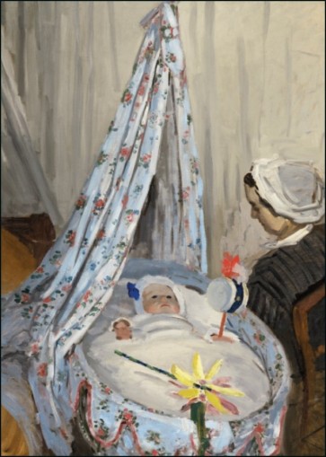 Atklātne De Wieg - Camille met Jean, de zoon van de kunstenaar, Claude Monet