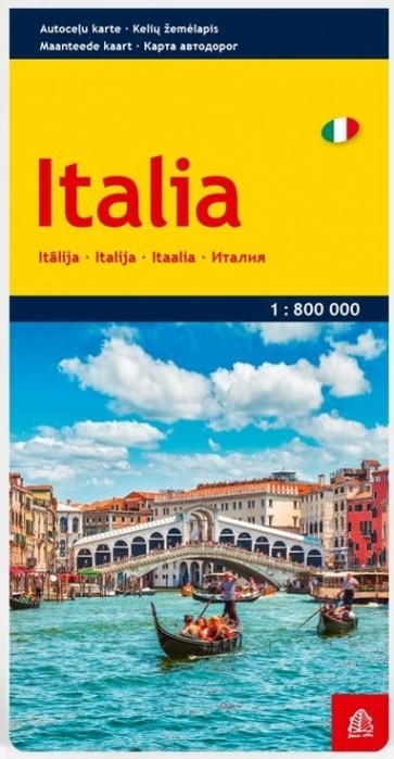 Itālija/Italia. Autoceļu karte 1:800 000