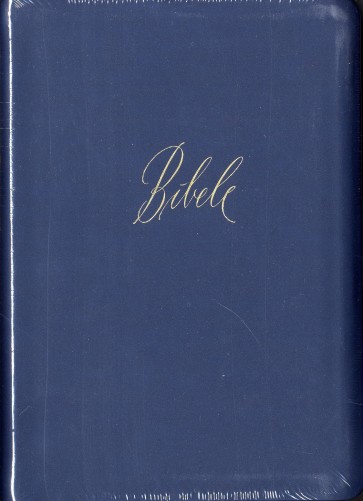 Bībele (jaunais tulkojums ar ievadiem) ādas vākos zila