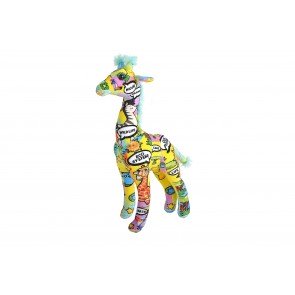 Rotaļlieta mīkstā 30 cm Žirafe Message
