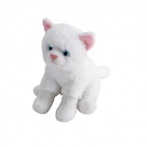 Rotaļlieta mīkstā 13 cm Pocketkins Baltais kaķis
