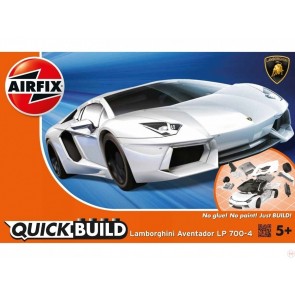 Konstruktors Airfix Quick Build automašīna Lamborghini Aventador balts