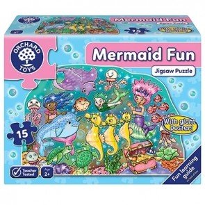 Puzle 15 Mermaid Fun + plakāts