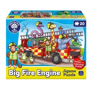 Puzle 20 Big Fire Engine + plakāts