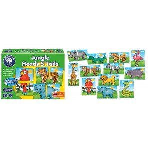 Spēle bērniem Jungle: Heads & Tails/Džungļi: galvas un astes