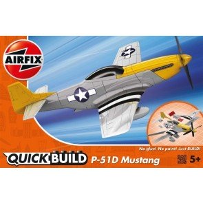 Konstruktors Airfix Quick Build lidmašīna Mustang P-51D