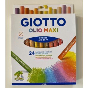 Eļļas pasteļkrītiņi 24 krāsas Giotto Olio 11 mm Ø