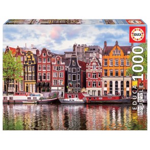 Puzle 1000 Dancing Houses, Amsterdam ar līmi