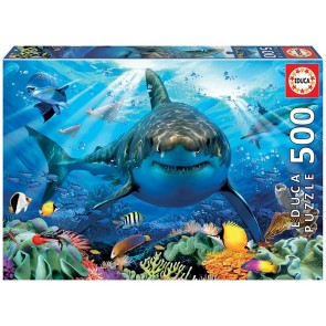 Puzle 500 Great White Shark ar līmi