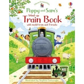 Poppy and Sam's Wind Up Train Book (grāmata ar pielikumu)