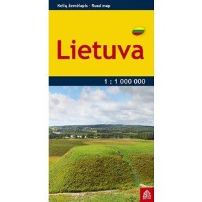 Lietuva. Ceļu karte 1:1 000 000