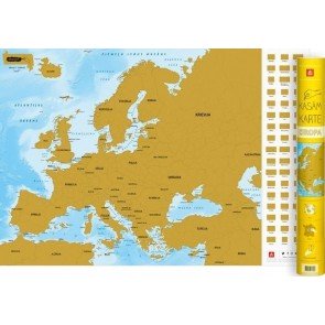 Eiropas karte futrālī 1:9 000 000 nokasāma (latviešu val.)