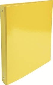 Mape-reģistrs A4 ar 4 riņķiem 4 cm Iderama dzeltena