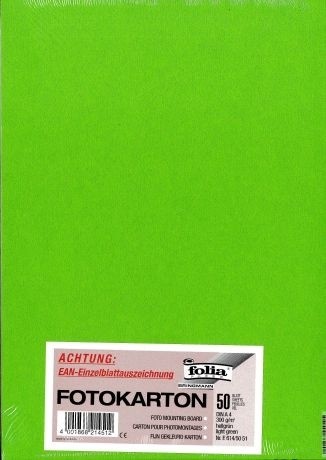 Papīrs A4 300 g Folia® gaiši zaļš
