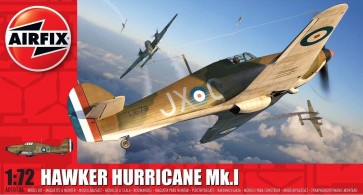 Modelis līmējams lidmašīna Hawker Hurricane MkI 1:72
