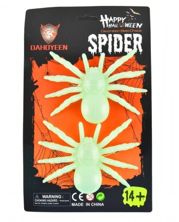 Figūra Zirneklis tumsā spīdoša 2 gab 10 cm
