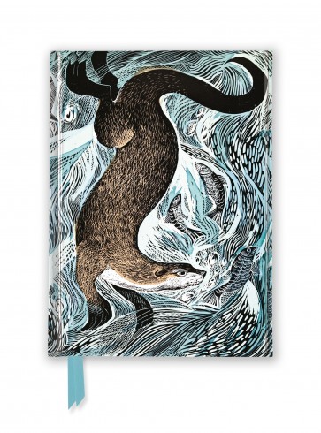 Blociņš 14.8*11 cm 88 lapas līniju Angela Harding: Fishing Otter