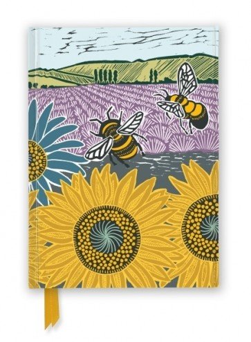 Piezīmju grāmata 21*14.8 cm 88 lapas līniju Kate Heiss: Sunflower Fields