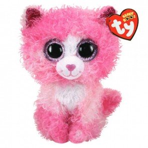 Rotaļlieta mīkstā 15 cm TY Reagan cat with pink curly hair