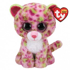 Rotaļlieta mīkstā 15 cm TY Lainey leopard pink