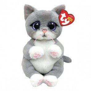 Rotaļlieta mīkstā 20 cm Beany Bellies Morgan grey cat