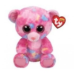 Rotaļlieta mīkstā 23 cm TY Franky pink multicolored bear