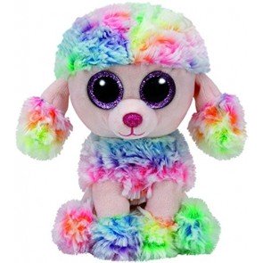 Rotaļlieta mīkstā 15.5 cm TY Rainbow multicolor poodle