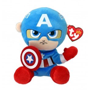 Rotaļlieta mīkstā 15 cm TY Captain America soft