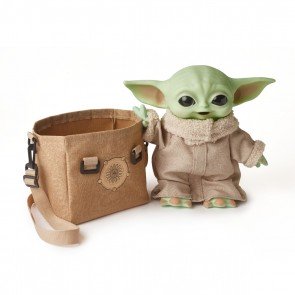 Rotaļlieta mīkstā 11'' Star Wars Mandalorian The Child ar somu