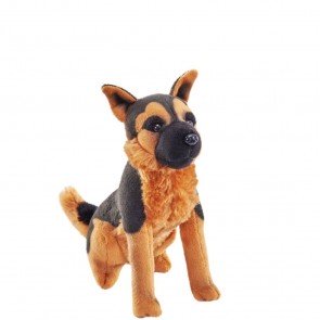 Rotaļlieta mīkstā 14 cm Vācu aitu suns ar skaņu