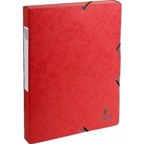 Mape-kaste A4 ar gumiju 25 mm kartona Nature Future sarkana