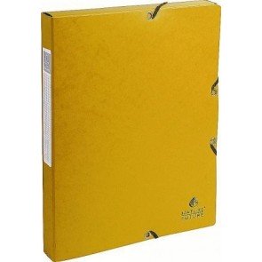 Mape-kaste A4 ar gumiju 25 mm kartona Nature Future dzeltena