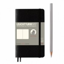 Piezīmju grāmata A6 60 lapas baltas Pocket Soft Black