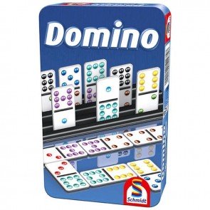 Spēle Domino metāla kastē ar paliktņiem