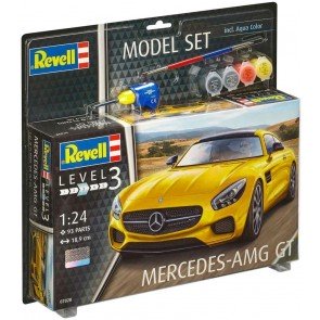 Modelis līmējams automašīna Mercedes AMG 1:24 ar piederumiem