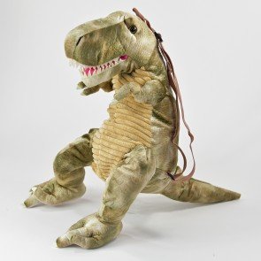 Mugursoma bērniem Dinozaurs T-rex gaiši zaļš
