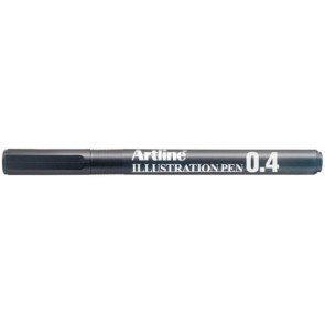 Pildspalva-flomāsters 0.4 mm Artline Illustration melns