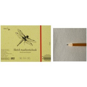 Skiču albums 17.5*24.5 cm/36 80 g krēmkrāsas papīrs SM.LT Art ar gumiju