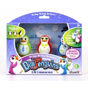 Rotaļlieta interaktīva Digi Penguins 3 gab. asorti