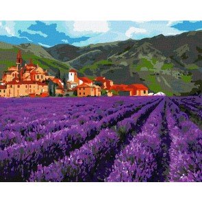 Gleznošana pēc numuriem 40x50 Mountain lavender
