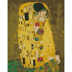 Mozaīka ar akrila dimanta slīpējuma gabaliņiem 40x50 Gustav Klimt Kiss
